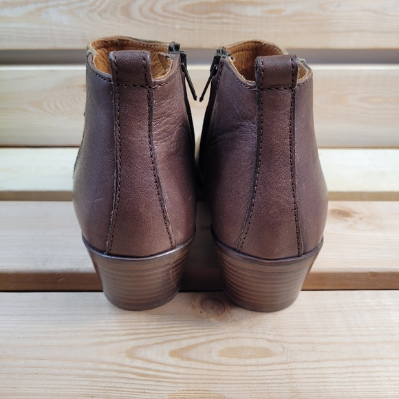 Madewell brown leather and suede ankle boots women size 6 - Picture 6 of 8